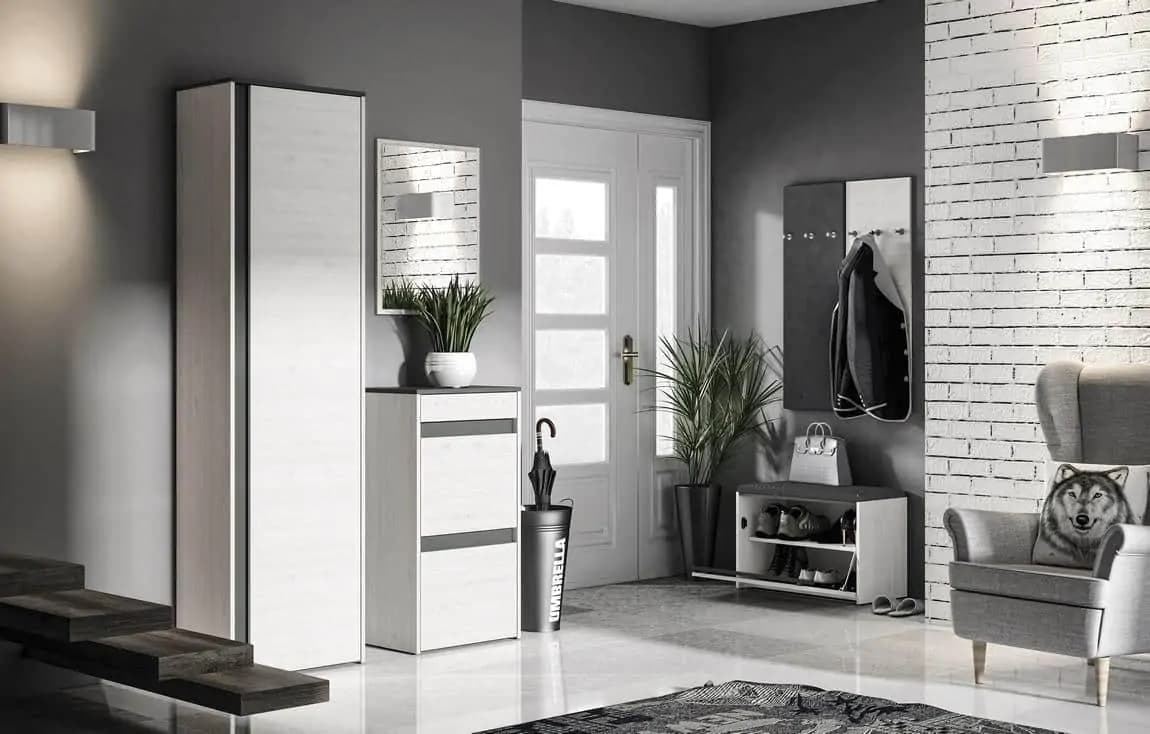 Casarredo Čalouněná věšáková stěna FARFARA antracit - náhled 3