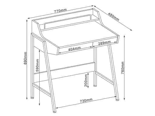 Casarredo Pracovní stůl B-168 - náhled 2