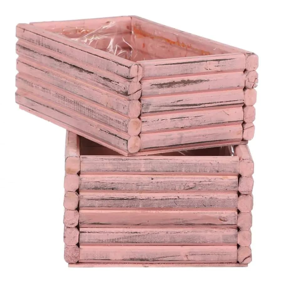 Autronic Obal dřevěný AB2164-PINK - sada 2ks - náhled 5