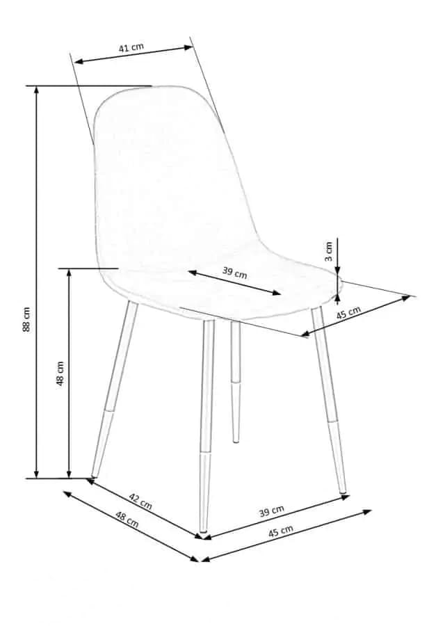 Halmar Jídelní židle K379 - zelená - náhled 3