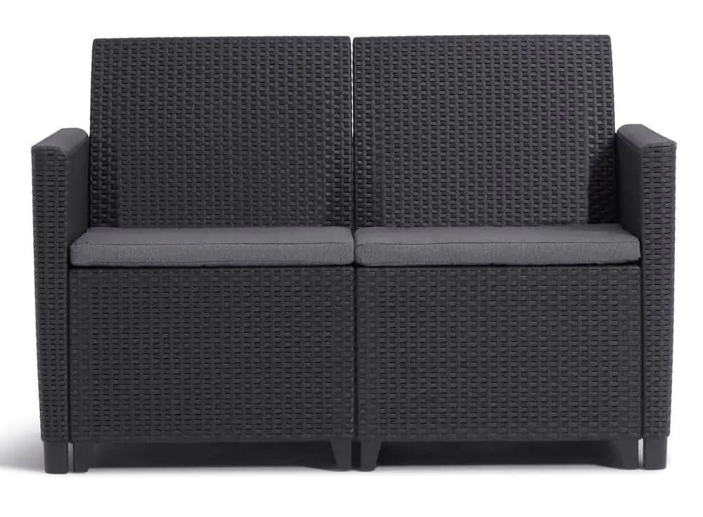 Keter CLAIRE 2 SEATERS SOFA - grafit - náhled 2