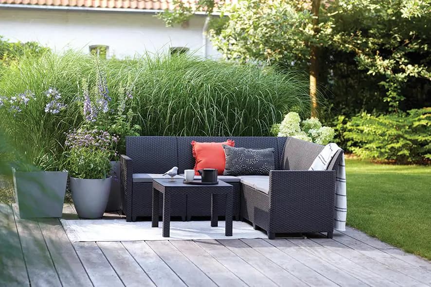 Keter CLAIRE 5 SEAT CORNER set - grafit - náhled 3