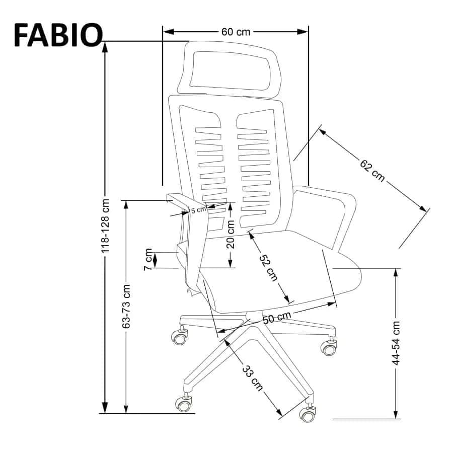Halmar Kancelářská židle FABIO - černá - náhled 3