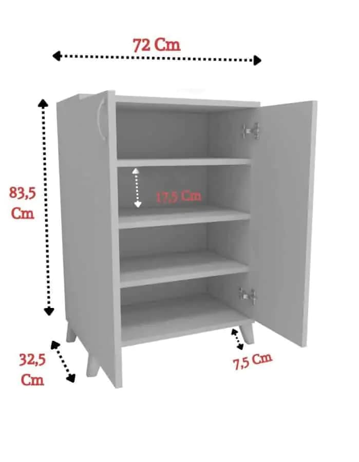 Casarredo Komoda 2D LAUREN barva bílá - náhled 4