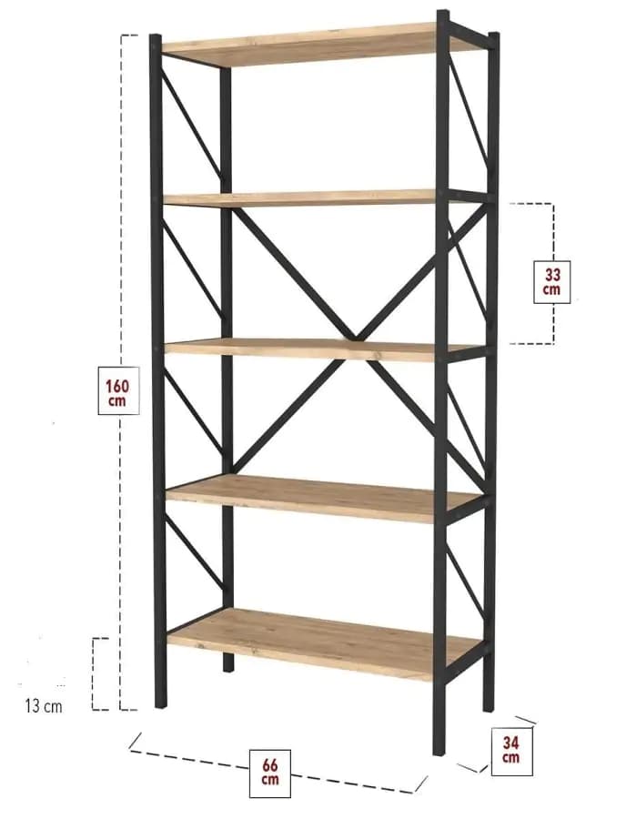 Casarredo Regál KEPLER 5 - antracit - náhled 4
