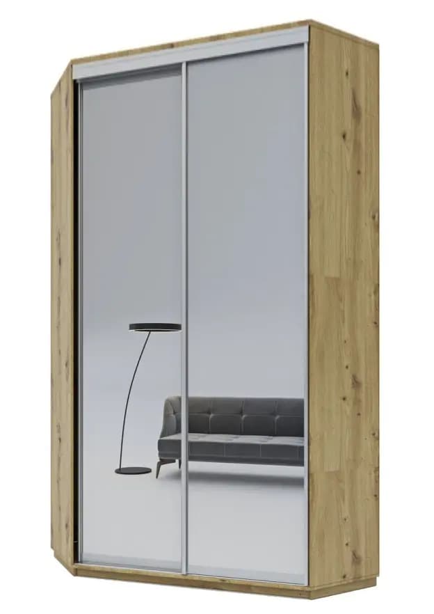 Casarredo Šatní skříň rohová CORA 110/220 artisan/zrcadlo - náhled 4
