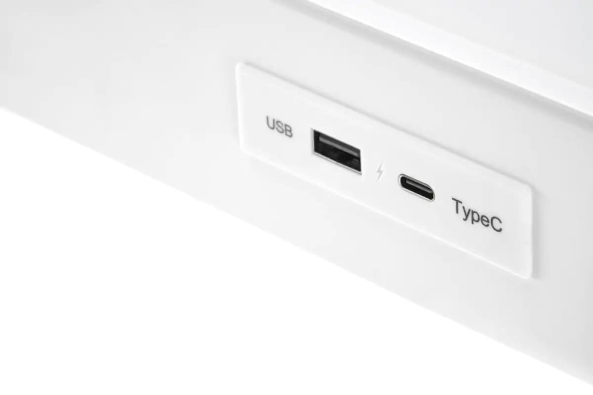 Halmar Psací stůl s elektrickým polohováním B52 - bílý - náhled 5