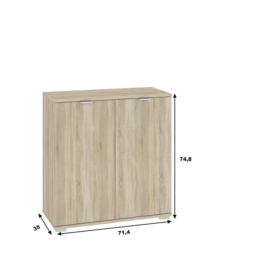 Casarredo Komoda 2D BORJA bílá - náhled 2