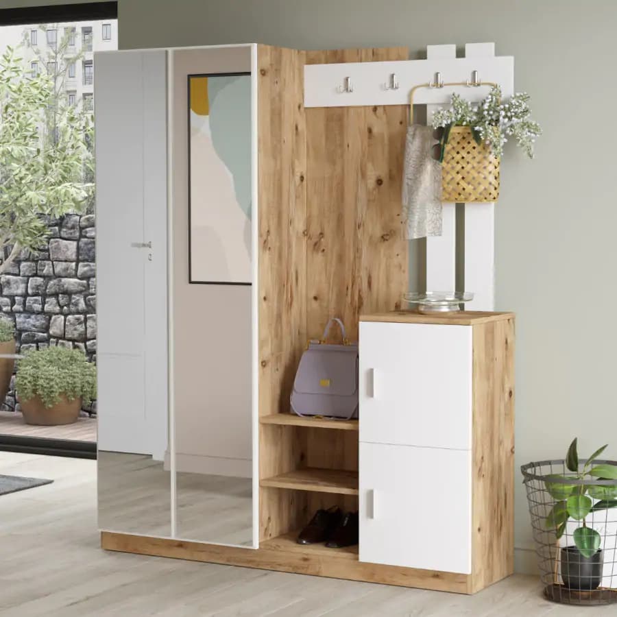Casarredo Předsíňová sestava JENKS, bílá/borovice - náhled 3