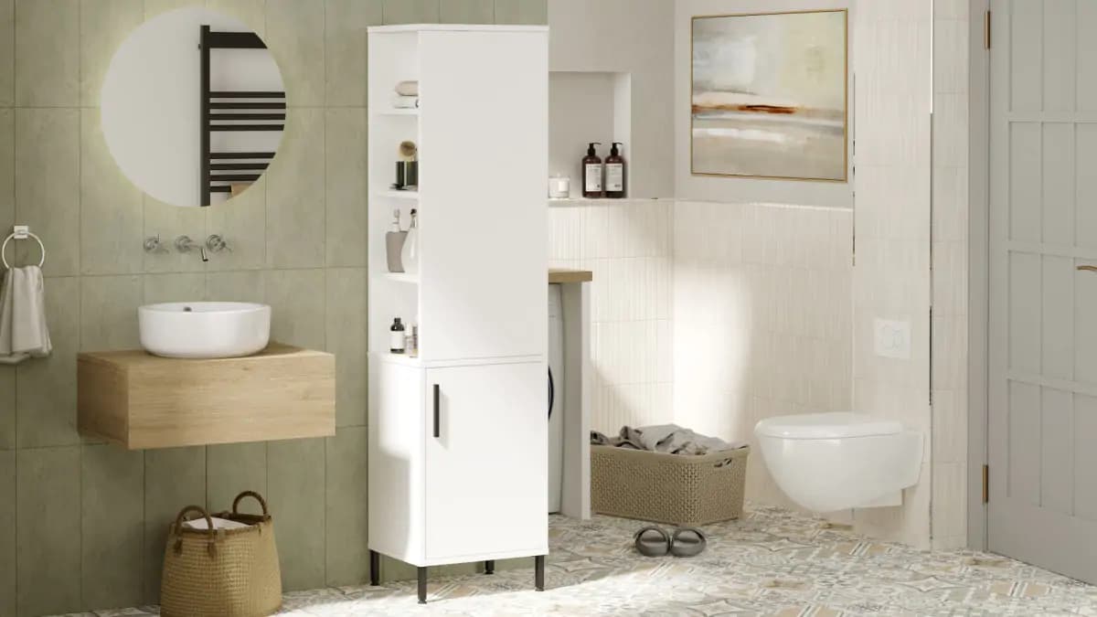 Casarredo Koupelnová skříň VESPER, bílá - náhled 4