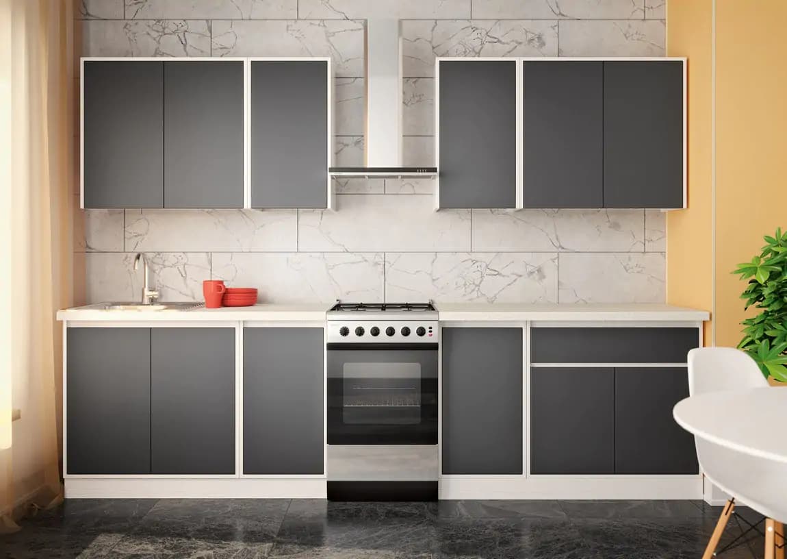 Casarredo Kuchyně NUEVA 240 bílá/antracit - náhled 3