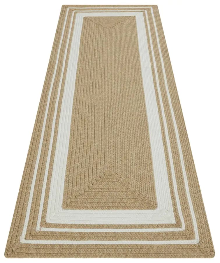 NORTHRUGS - Hanse Home koberce Kusový koberec Braided 105556 Creme Beige 80x200 cm - náhled 3