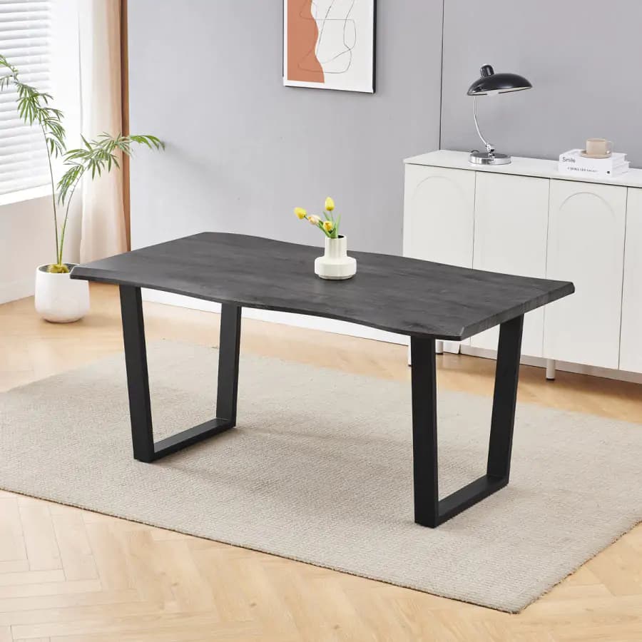 Autronic Jídelní stůl 160 HT-F4216 GREY - náhled 3