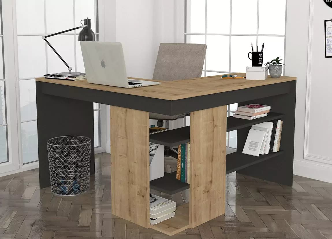 Casarredo Rohový stůl BONGA - sapphire/antracit - náhled 3