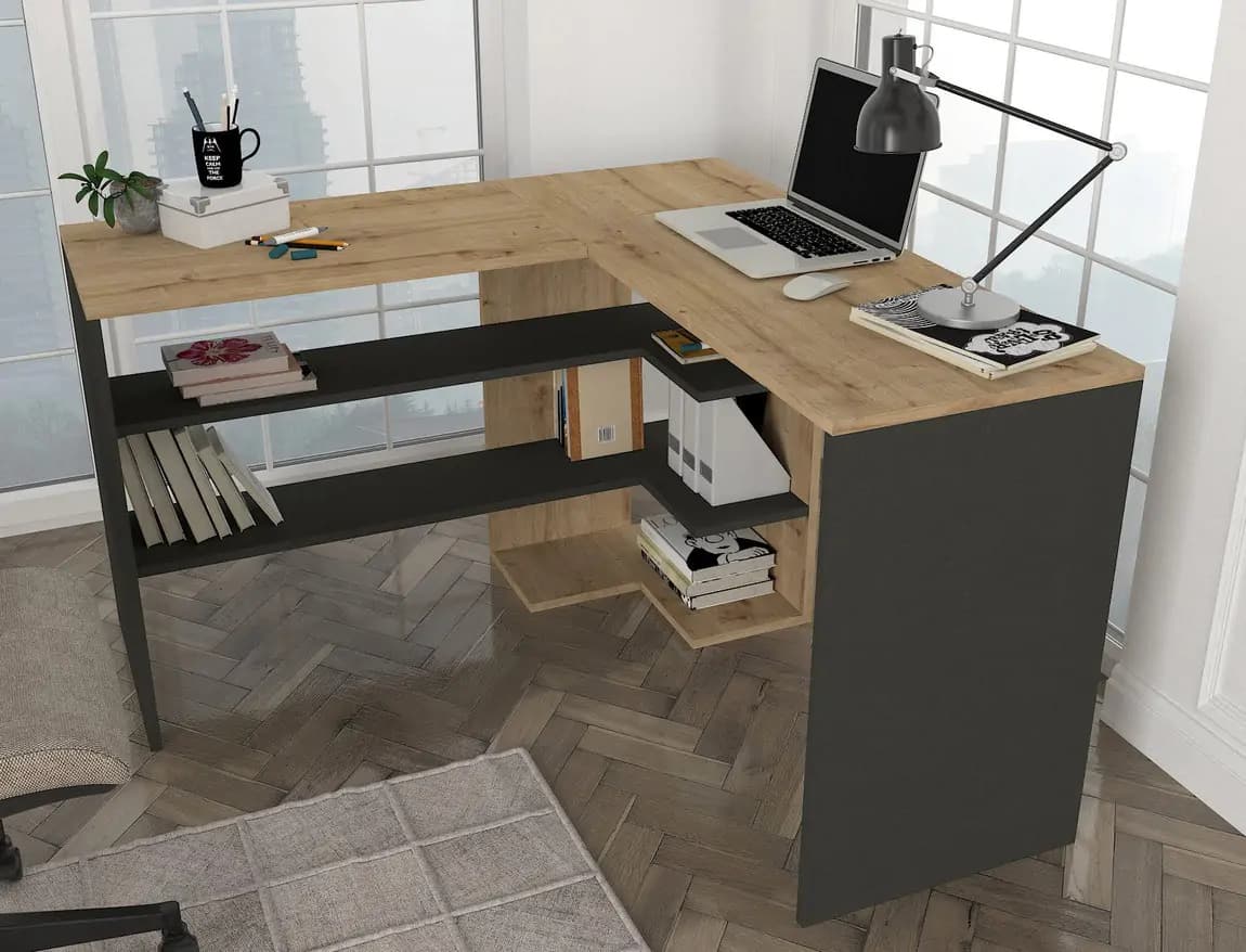 Casarredo Rohový stůl BONGA - sapphire/antracit - náhled 4
