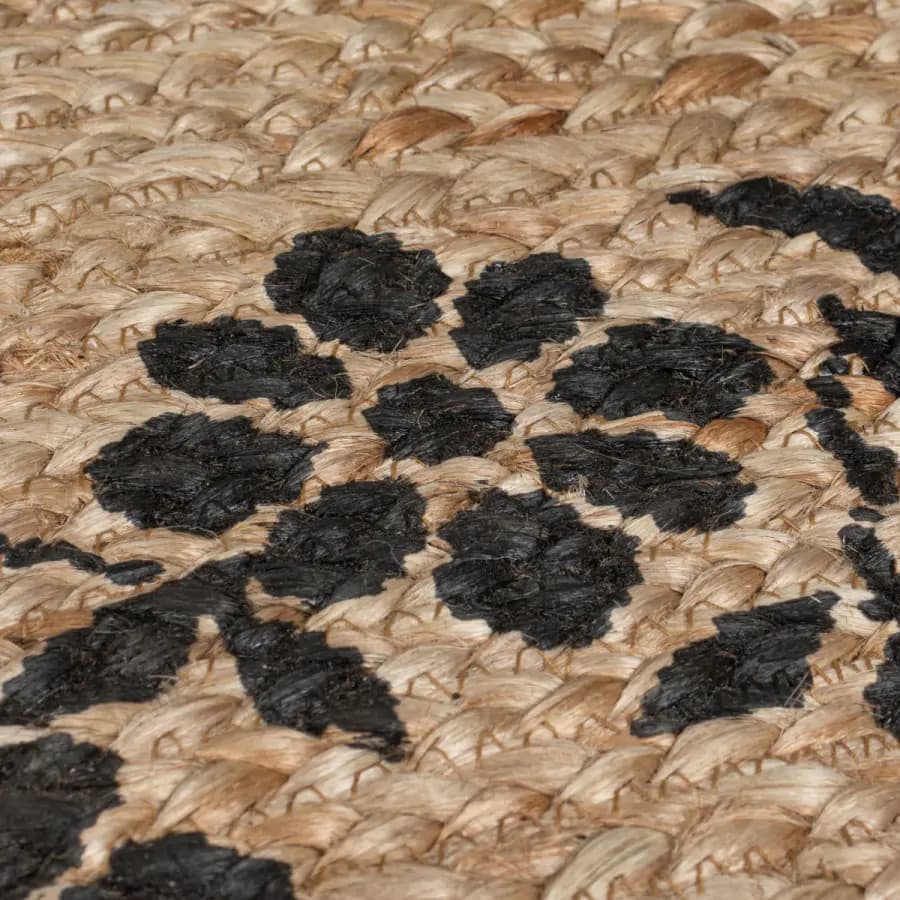 Flair Rugs Kusový koberec Printed Jute Maisie Natural/Black 200x290 cm - náhled 2
