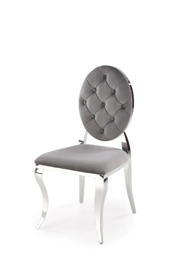 Halmar Designová jídelní židle K555 - stříbrná