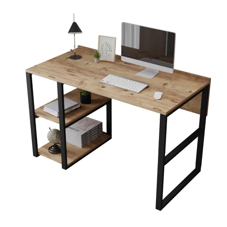 Casarredo Psací stůl MANES - borovice/černá - náhled 4