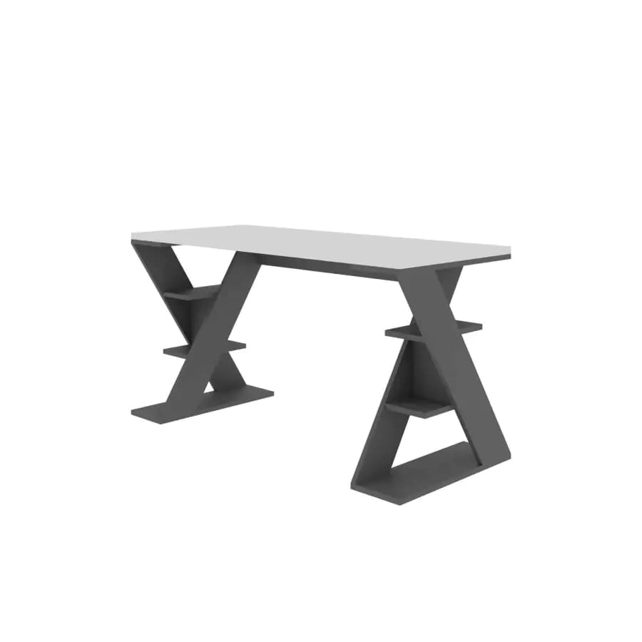 Casarredo Psací stůl POLYXENA - bílý / antracit - náhled 2