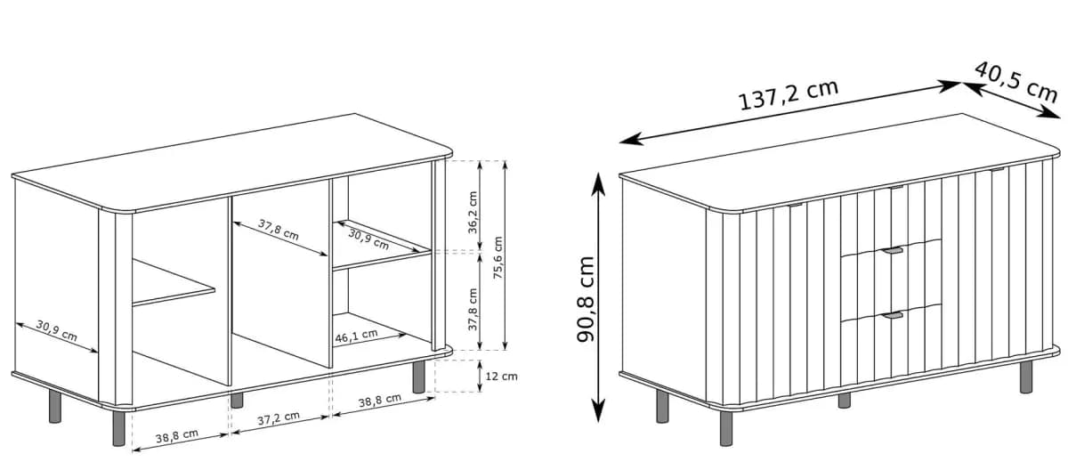 Casarredo Komoda 2D3S JOLY - alpská bílá - náhled 4