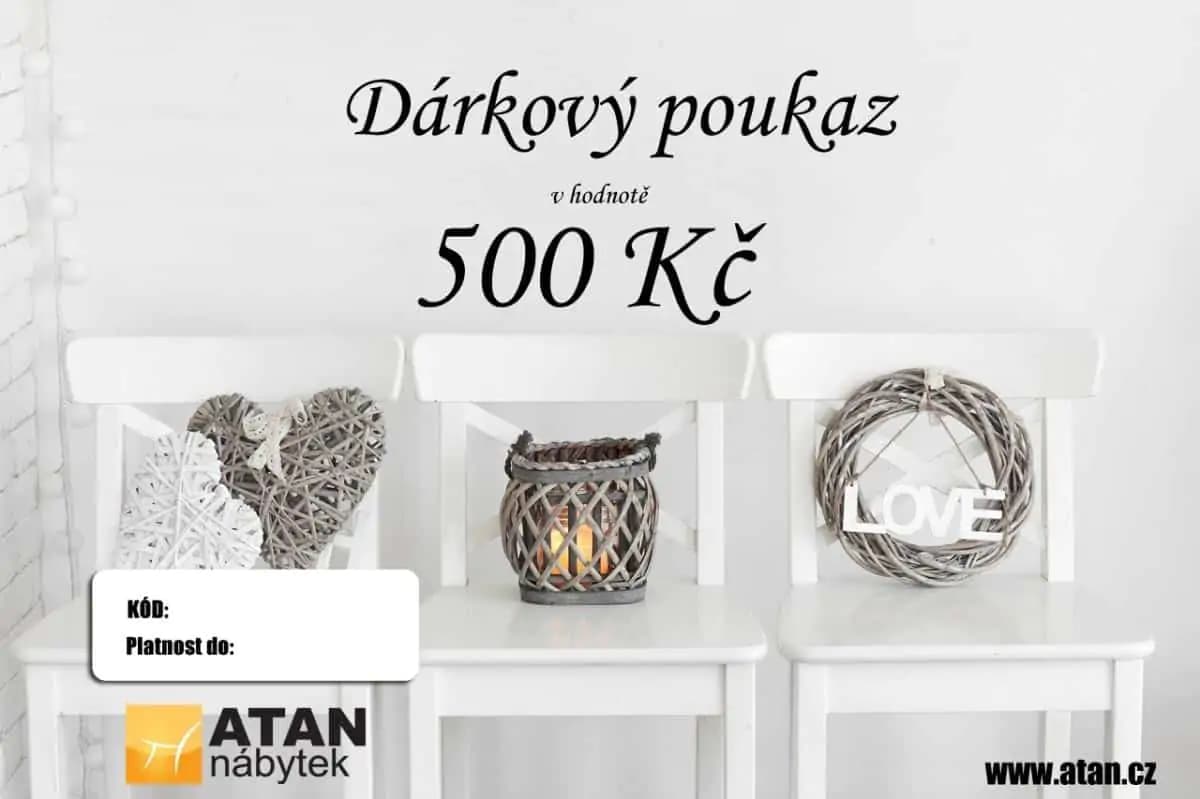 ATAN Dárkový poukaz v hodnotě 500 Kč
