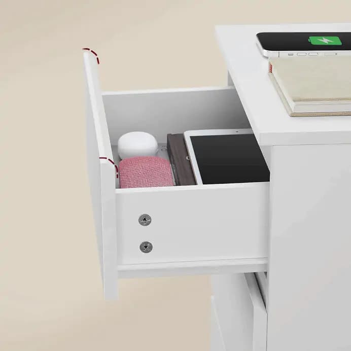 Autronic Chytrý noční stolek ANT-E1161 WT - náhled 4