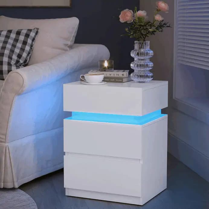 Autronic Noční stolek ANT-E1163 WT - náhled 2