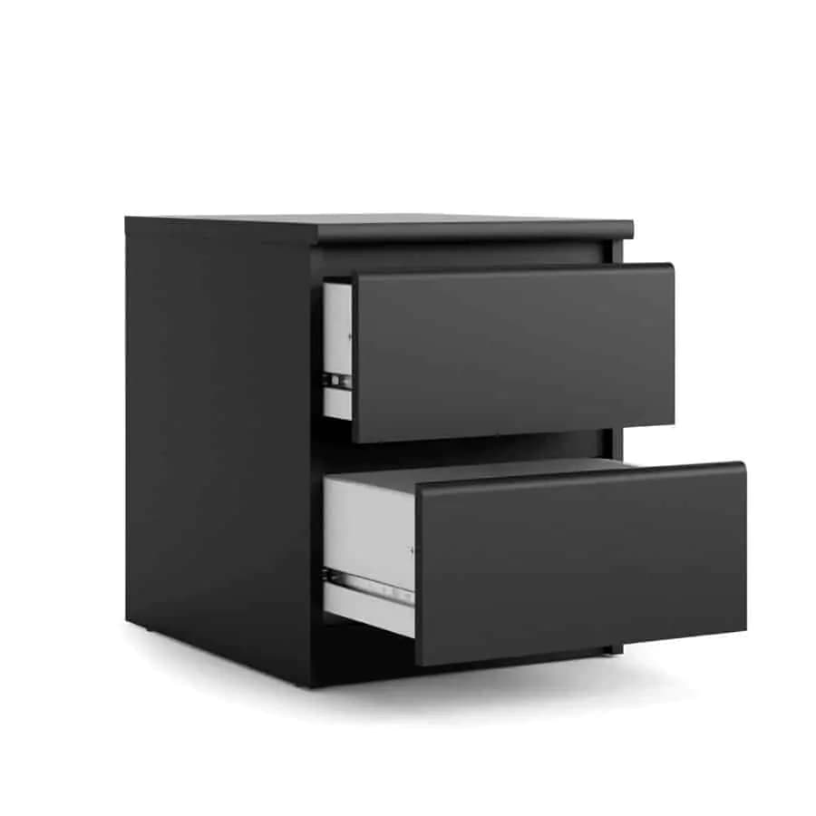 Falco Noční stolek Simplicity 2s bílý woodgrain - náhled 4