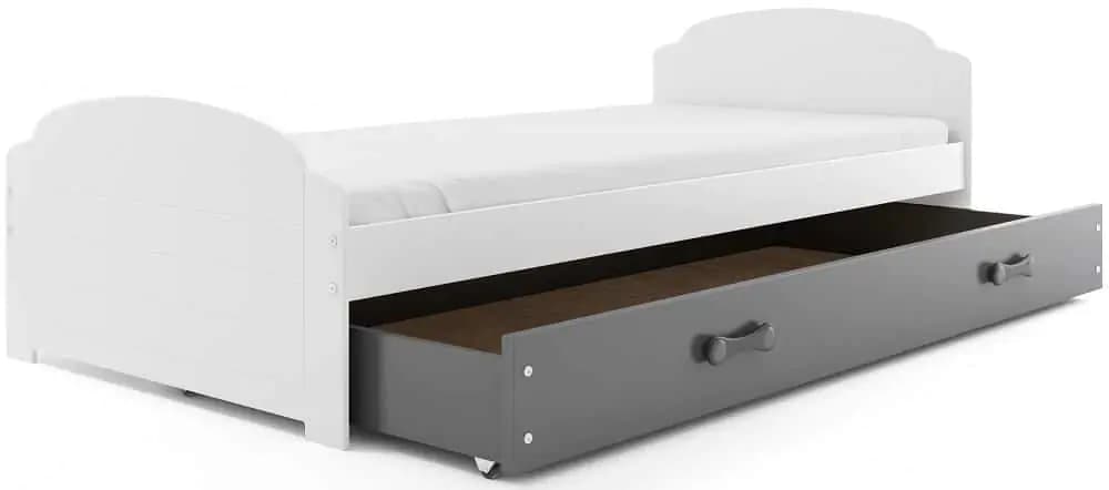 Falco Postel Lizzie 90x200 bílá/pásek grafit - náhled 2