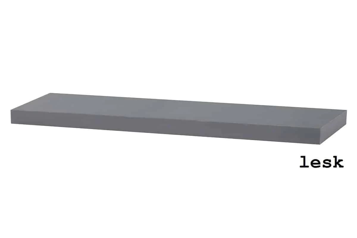 Autronic Nástěnná polička 120cm P-002 GREY - šedá - náhled 2