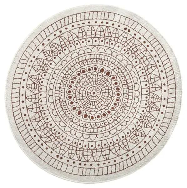 Hanse Home Kusový koberec Twin-Wendeteppiche 103102 hnědá, béžová 140x140 (průměr) kruh - náhled 3