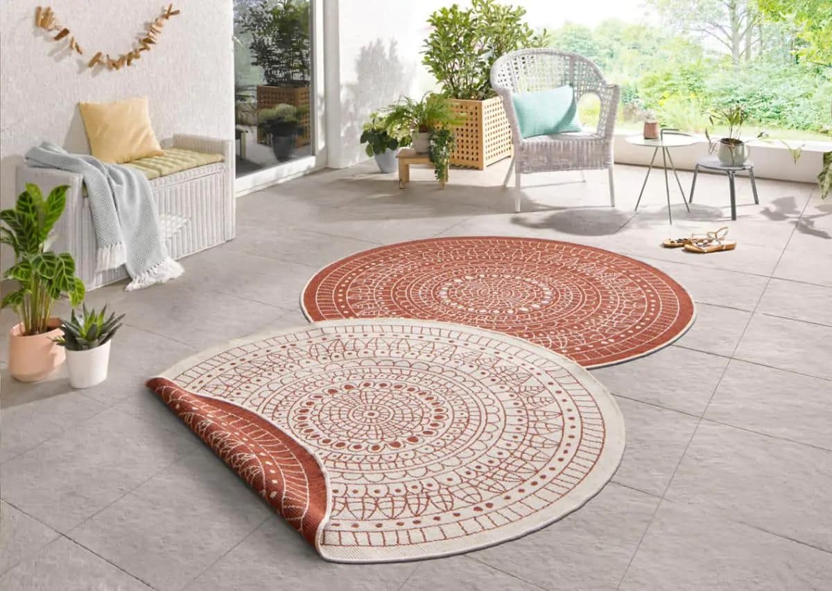 Hanse Home Kusový koberec Twin-Wendeteppiche 103102 hnědá, béžová 140x140 (průměr) kruh - náhled 5